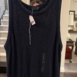 Polo by Ralph Lauren Women's Navy Tank Top Dress